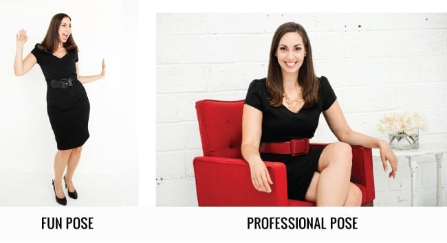 professional versus casual photos