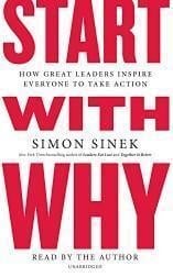 An image of the cover of one of the good books you should read in 2023 called Start With Why by Simon Sinek