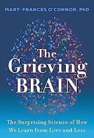 An image of the cover of one of the good books you should read in 2023 called The Giving Brain Mary-Frances O’Connor