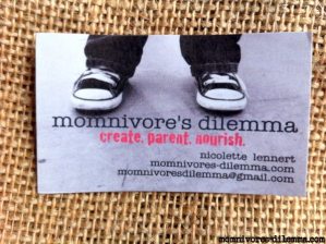 omnivores-dilemma-blog-business-card, ways to make your business card awesome