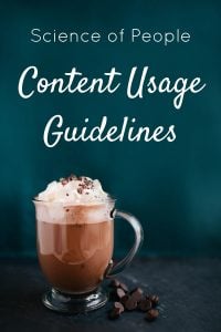 science of people content usage guidelines