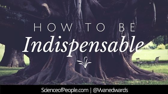 How to Be Indispensable