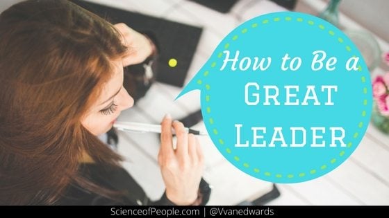 how to be a good leader