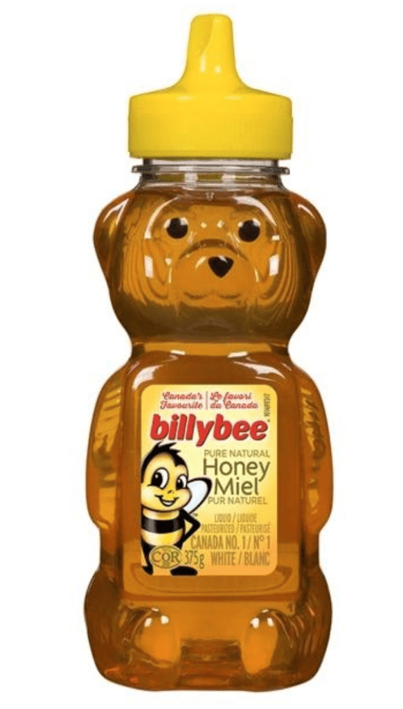 Normal honey brand billybee from the grocery store