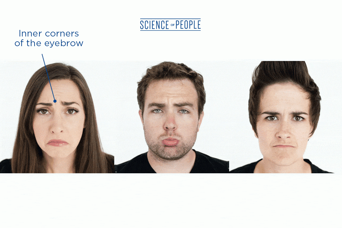 Sadness microexpression example