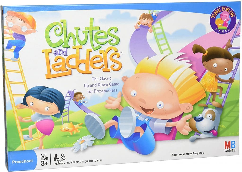 Chutes and Ladders dice game for kids