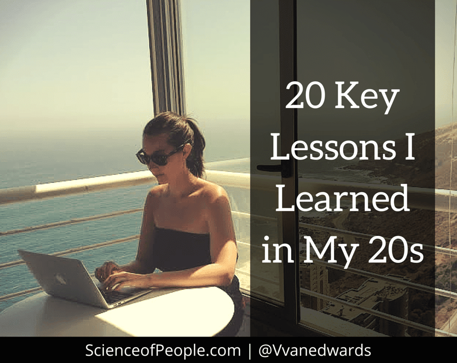 20 Key Lessons I learned in my 20s