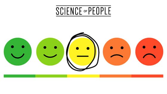 A mood tracker is shown; the neutral face in the middle is circled. This is common for people who are bored.