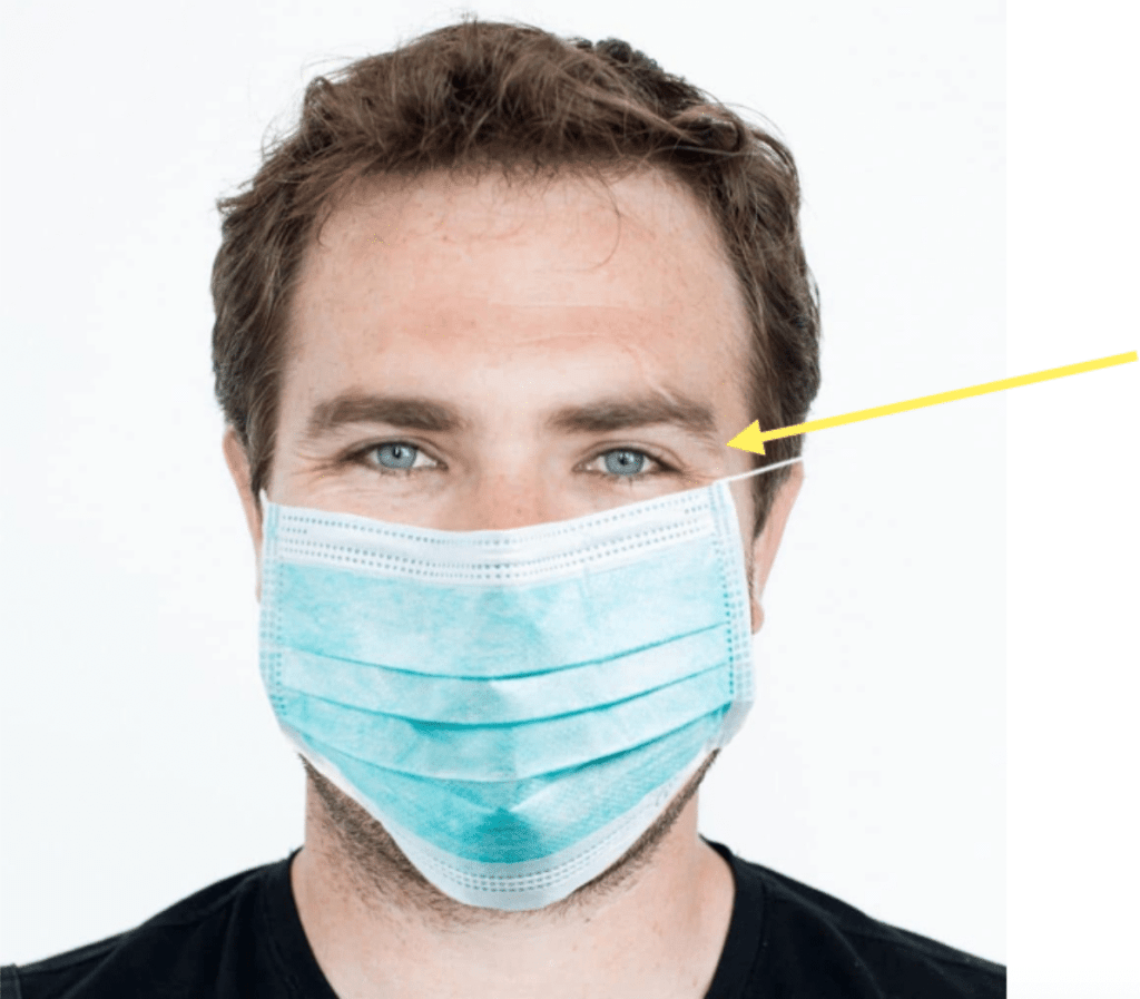 When wearing a mask, the eyes are visible. Make sure to smile with your eyes to build rapport with your patient and make them feel more comfortable.