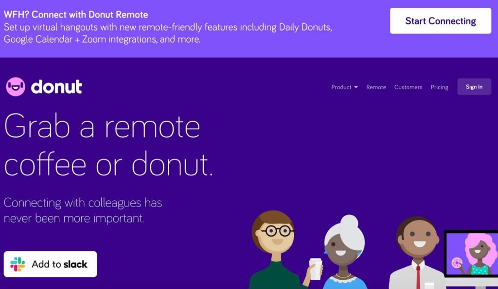 Donut software for team building
