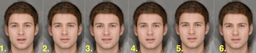 6 images of a man with different facial expressions.  In a 2017 study by the University of Bristol, researchers found that people with higher levels of anxiety had a more challenging time reading people. This relates to the article on anxiety tips.