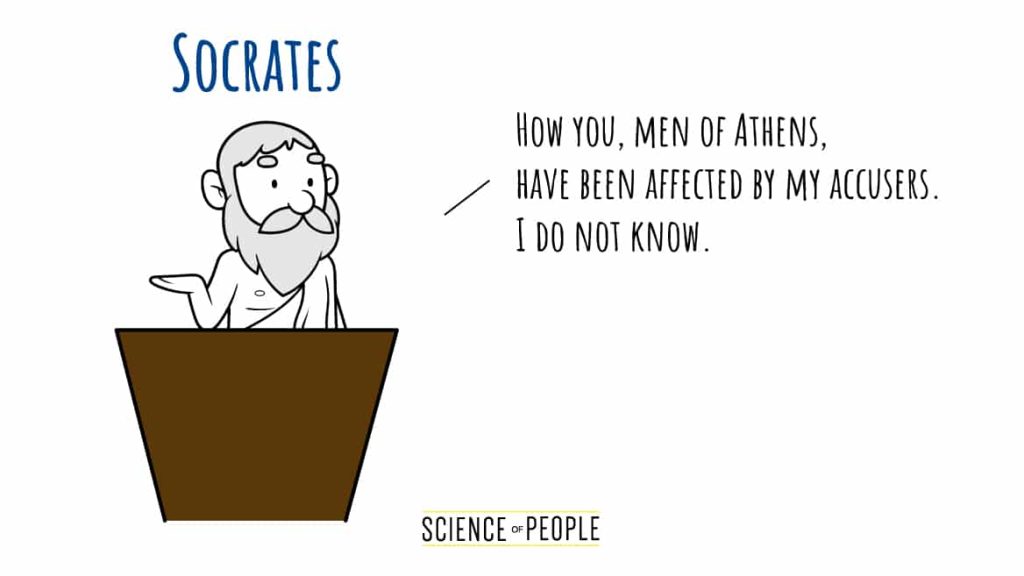 Socrates's Speech Opening Line