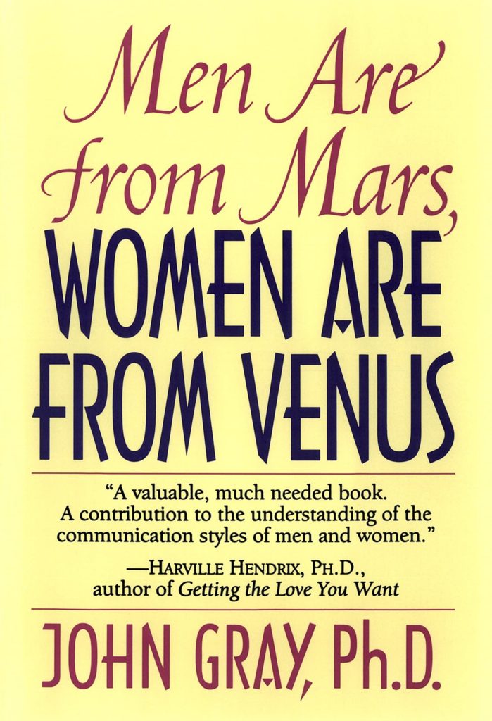 Men are From Mars Women are From Venus book cover