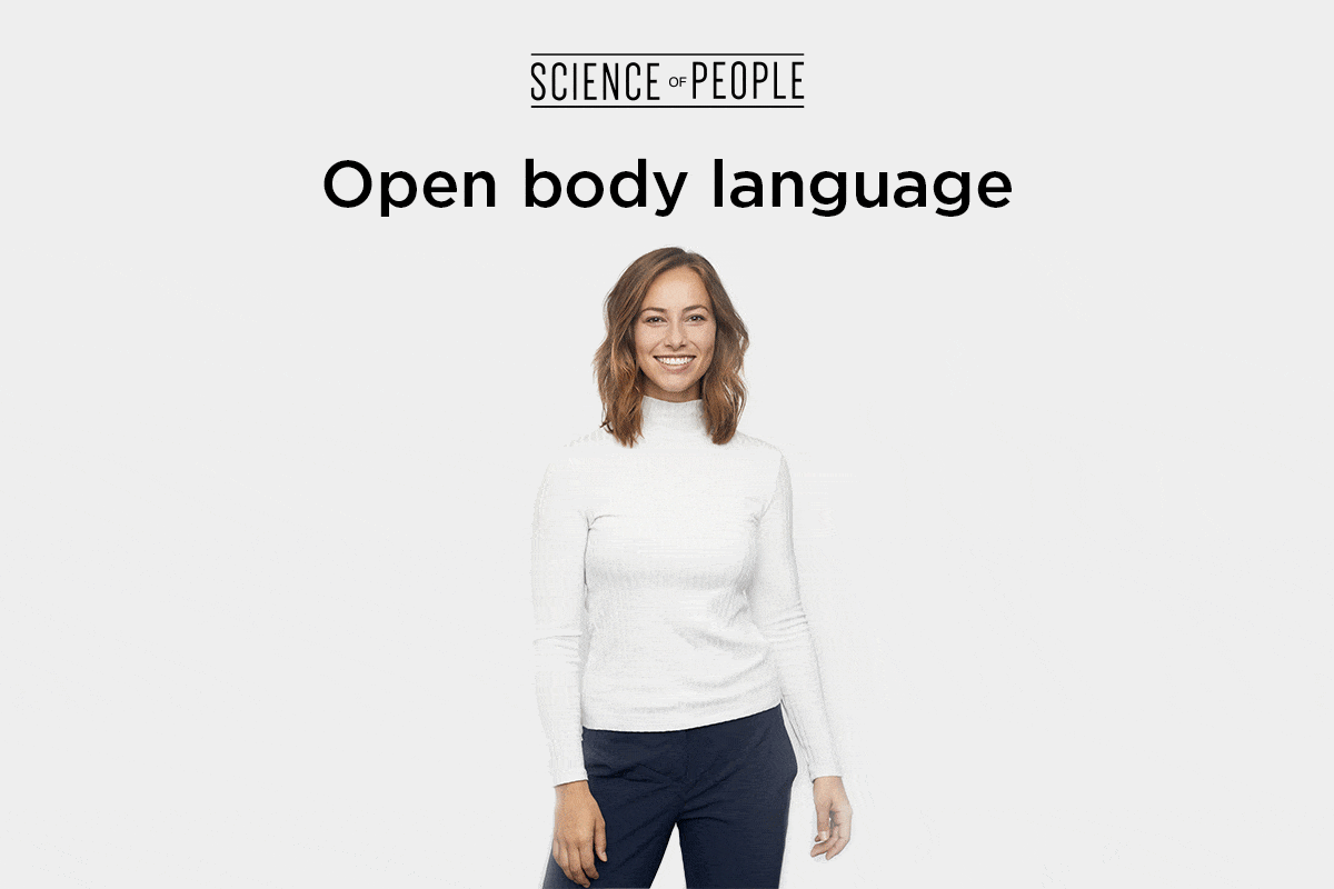 Open body language