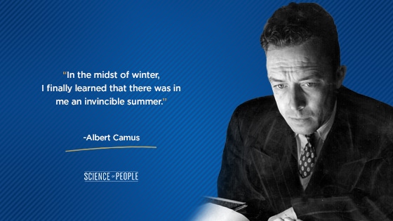 Positive affirmation quote by Albert Camus