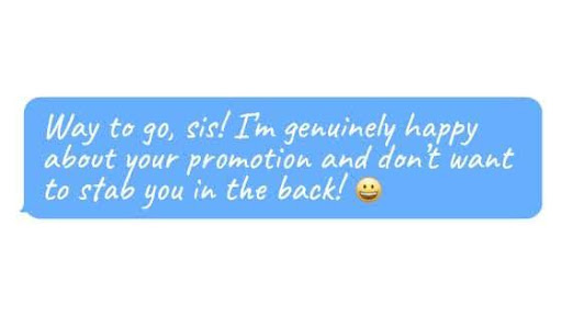An example of a text showing the Grinning Face Emoji which is good to use when you are genuinely happy and want to show it.