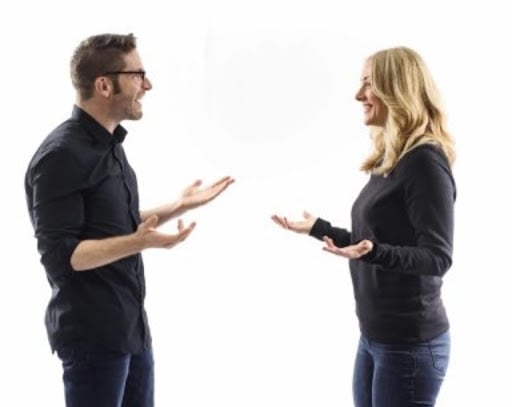 Authentic mirroring, which is one of many open body language examples