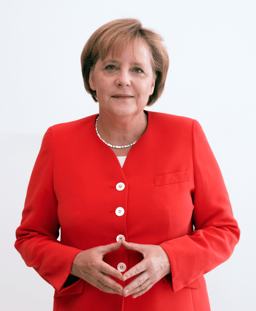 Angela Merkel hand gesture