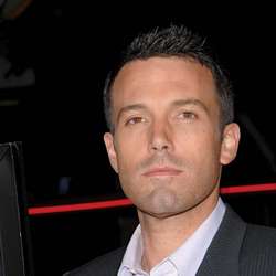 Ben Affleck tilting his head up