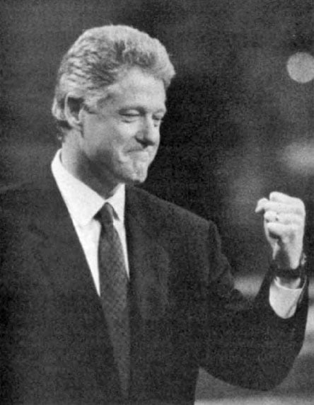 Mouth body language - Bill Clinton’s signature smile