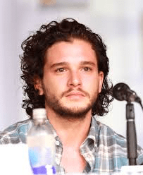 Actor Kit Harington with his resting sad face