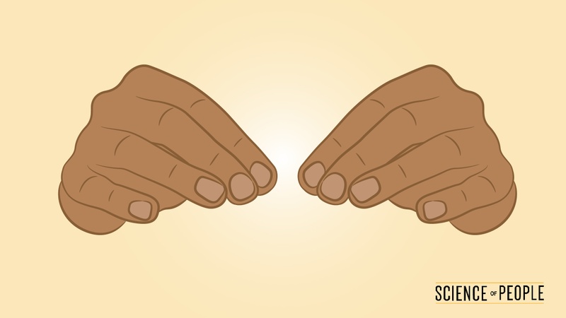 Illustration of hands resting lightly on a table