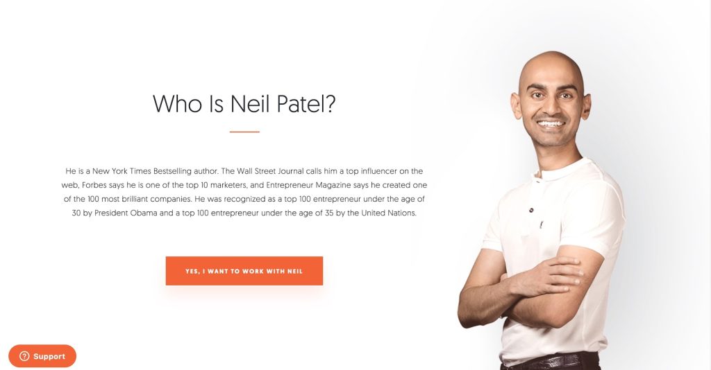 Neil Patel crossing his arms 