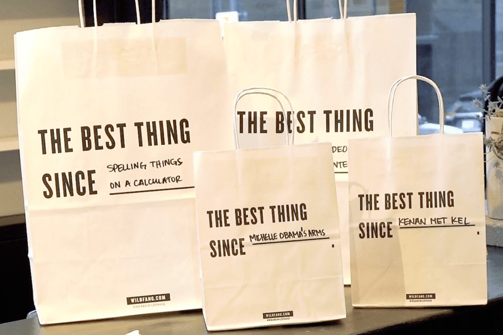 Wildfang customizable shopping bags. The best thing since...