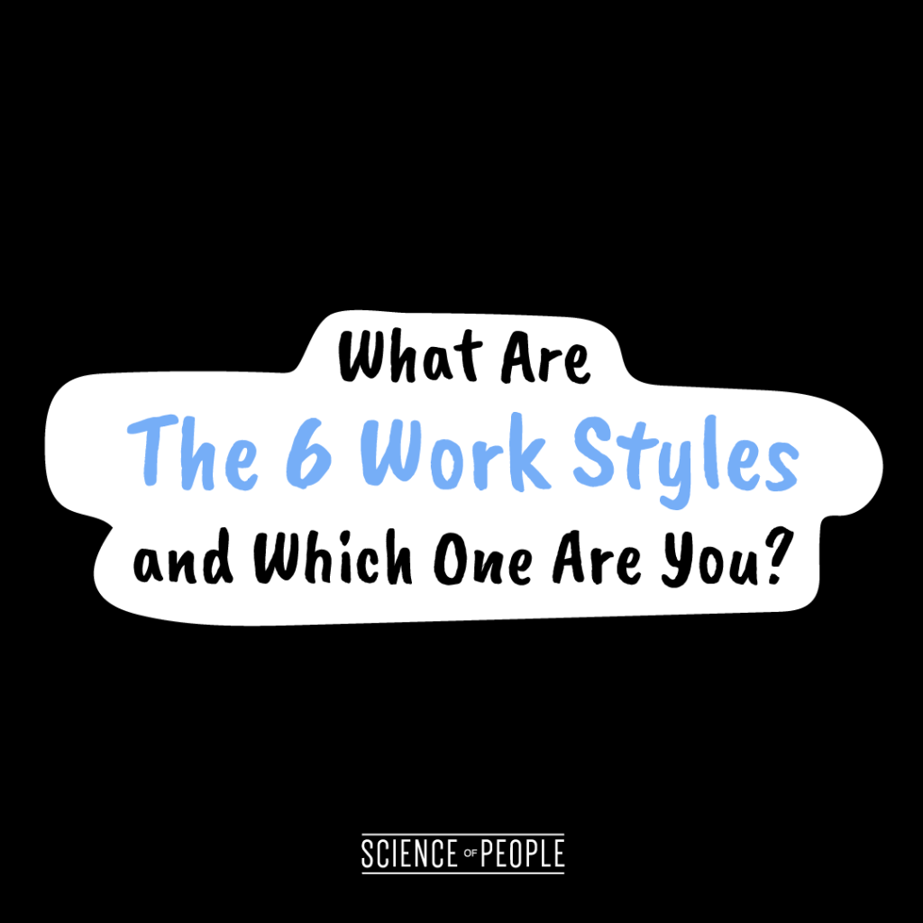 What are the 6 work styles and which one are you?
