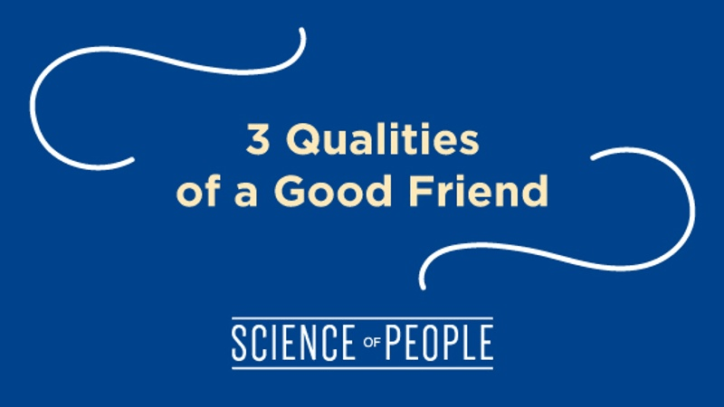 3 Qualities of a Good Friend