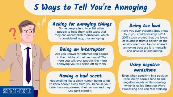 5 Ways to Tell You're Annoying infographic