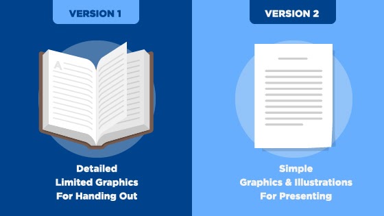 Version 1 and version 2 pitch decks