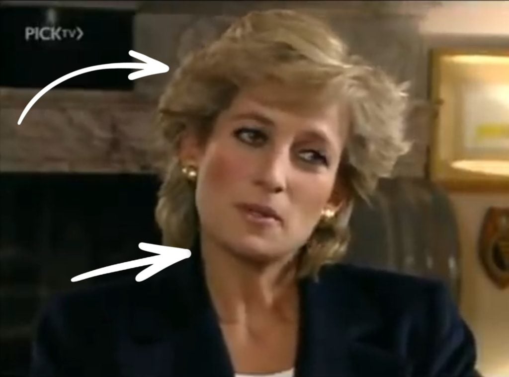 Princess Diana's cluster of body language cues