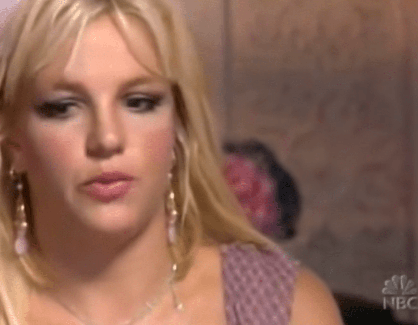 Britney Spears demonstrating a distancing cue
