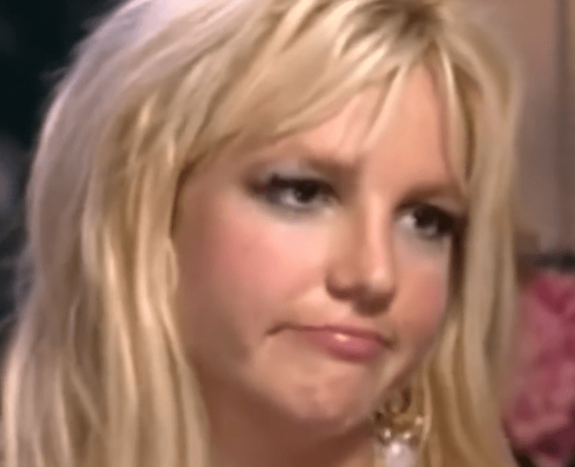 Britney Spears demonstrating a sadness microexpression