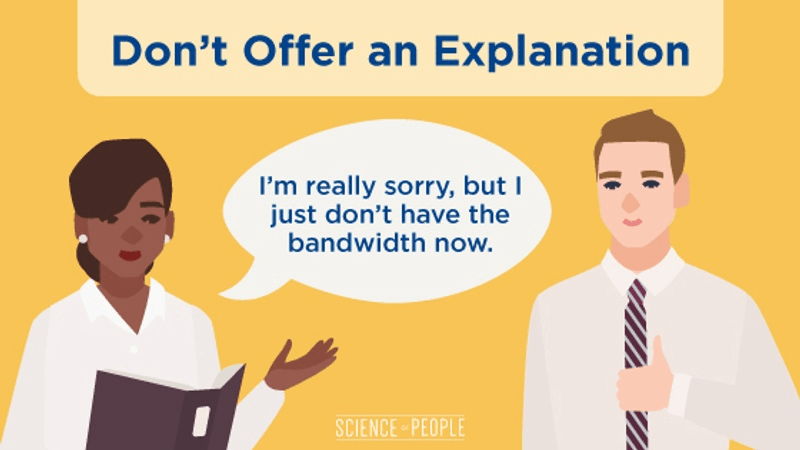 Don't Offer an Explanation