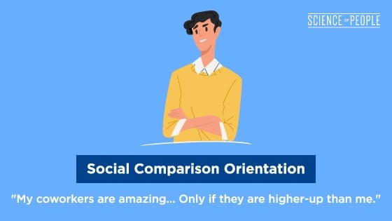 Social Comparison Orientation: "My coworkers are amazing... Only if they are higher-up than me."