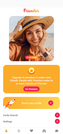 Friender friendship app