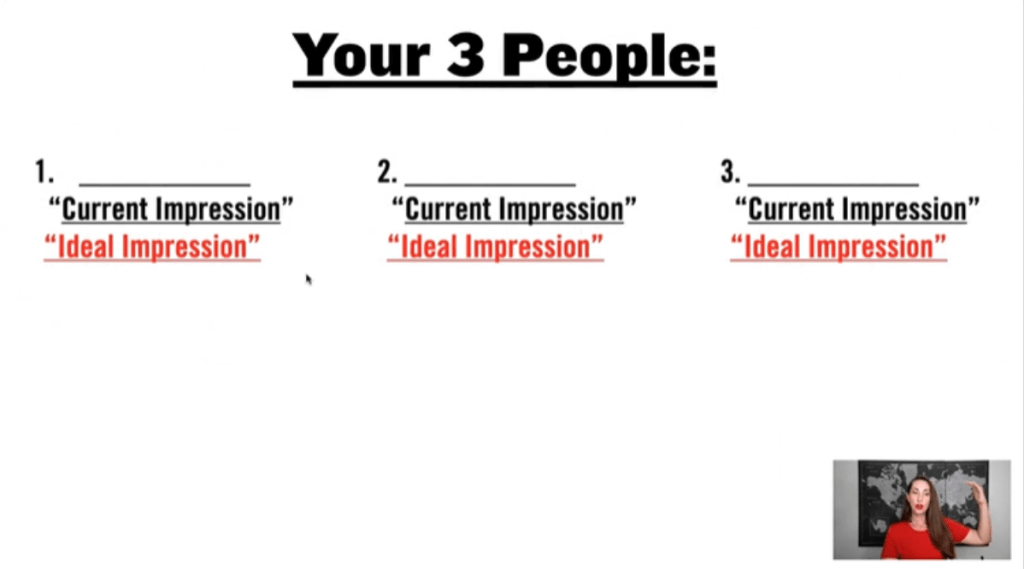 Your 3 people chart