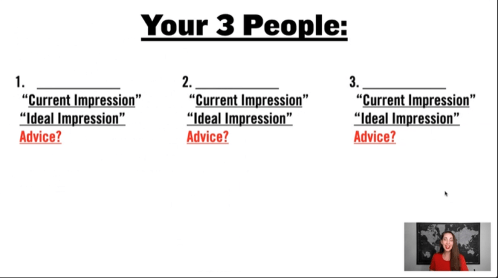 Your 3 people chart