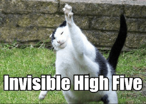 *Invisible high five*