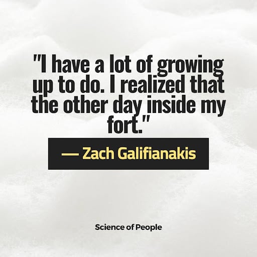 A quote about life by Zach Galifianakis