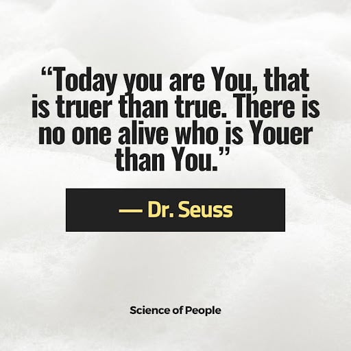 A quote about life by Dr. Seuss