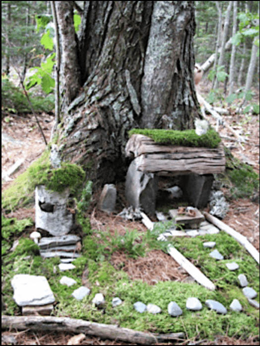 A sample picture of a fairy house.