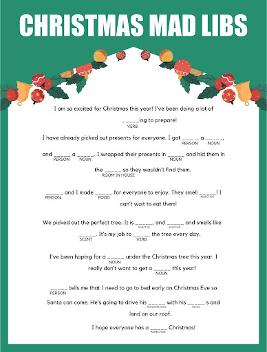 Christmas Mad Libs