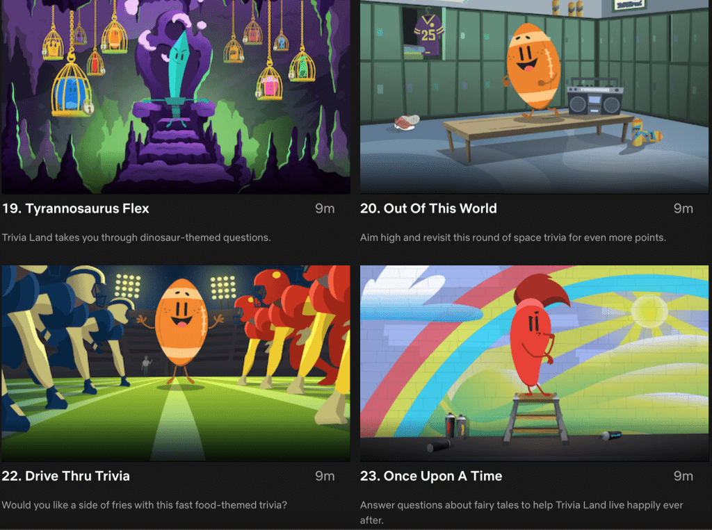 Trivia Quest trivia games on Netflix