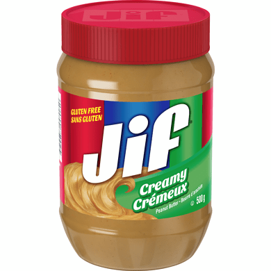 An image of the peanut butter, Jif, although most people remember it as Jiffy, which is an example of the mandela effect.