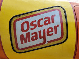 The logo of a meat company called Oscar Mayer, but many people believe it was spelt Oscar Meyer, which is wrong, and an example of the mandela effect.