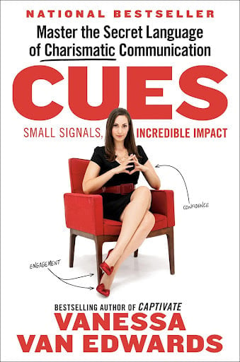 The cover of the national best-selling book Cues by Vanessa Van Edwards. A recommended book to read if you are thinking of making a career change.
