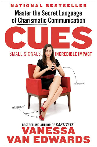 The cover of the national best-selling book Cues by Vanessa Van Edwards. A recommended book to read if you are thinking of making a career change.